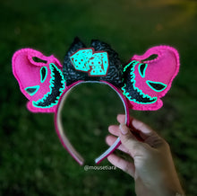 Load image into Gallery viewer, Pink Goth Oogie Glow in the Dark | Mouse Ears