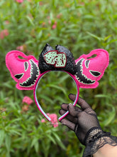 Load image into Gallery viewer, Pink Goth Oogie Glow in the Dark | Mouse Ears