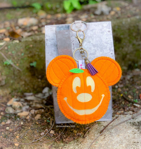 Orange Pumpkin | Mouse Keychain