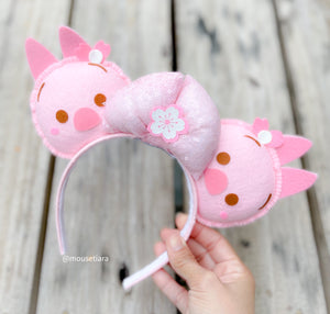 Pink Sakura Pig | Mouse Ears