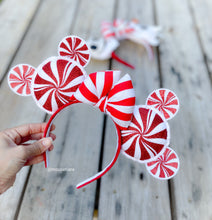 Load image into Gallery viewer, Christmas Red Peppermint  | Mouse Ears