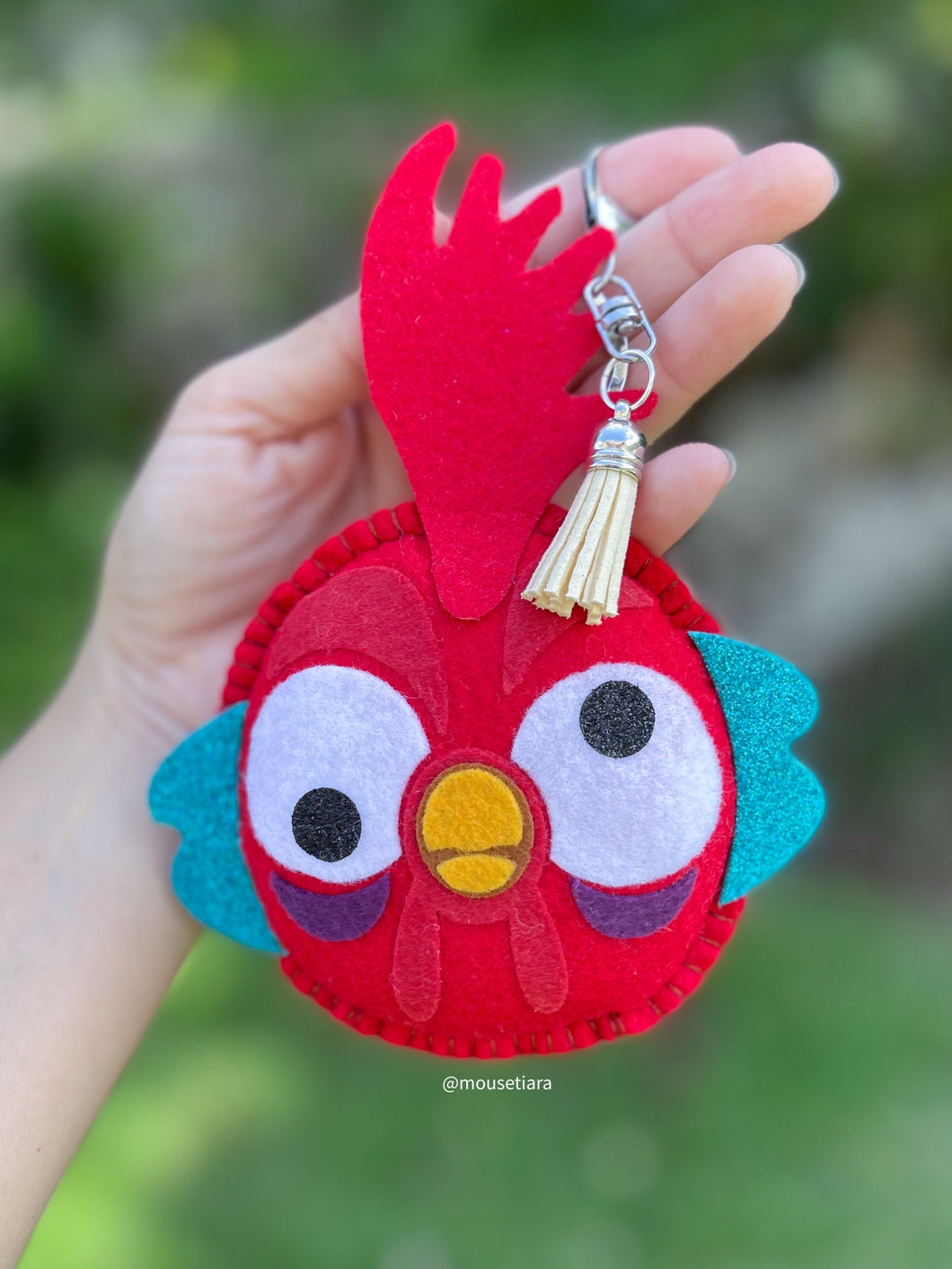 Crazy rooster  | Mouse Keychain