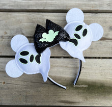 Load image into Gallery viewer, Glow in the Dark Ghost Mouse | Mouse Ears