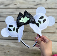 Load image into Gallery viewer, Glow in the Dark Ghost Mouse | Mouse Ears