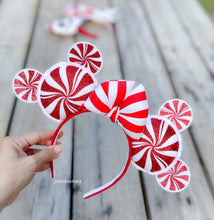 Load image into Gallery viewer, Christmas Red Peppermint  | Mouse Ears