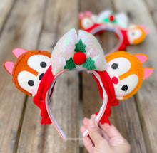 Load image into Gallery viewer, Christmas Winter Chipmunks | Mouse Ears