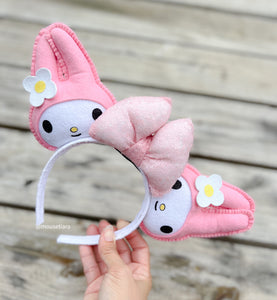 White Pink Rabbit | Mouse Ears