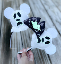 Load image into Gallery viewer, Glow in the dark Ghost Mouse | Mouse Ears